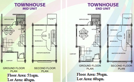 floor plan townhouse