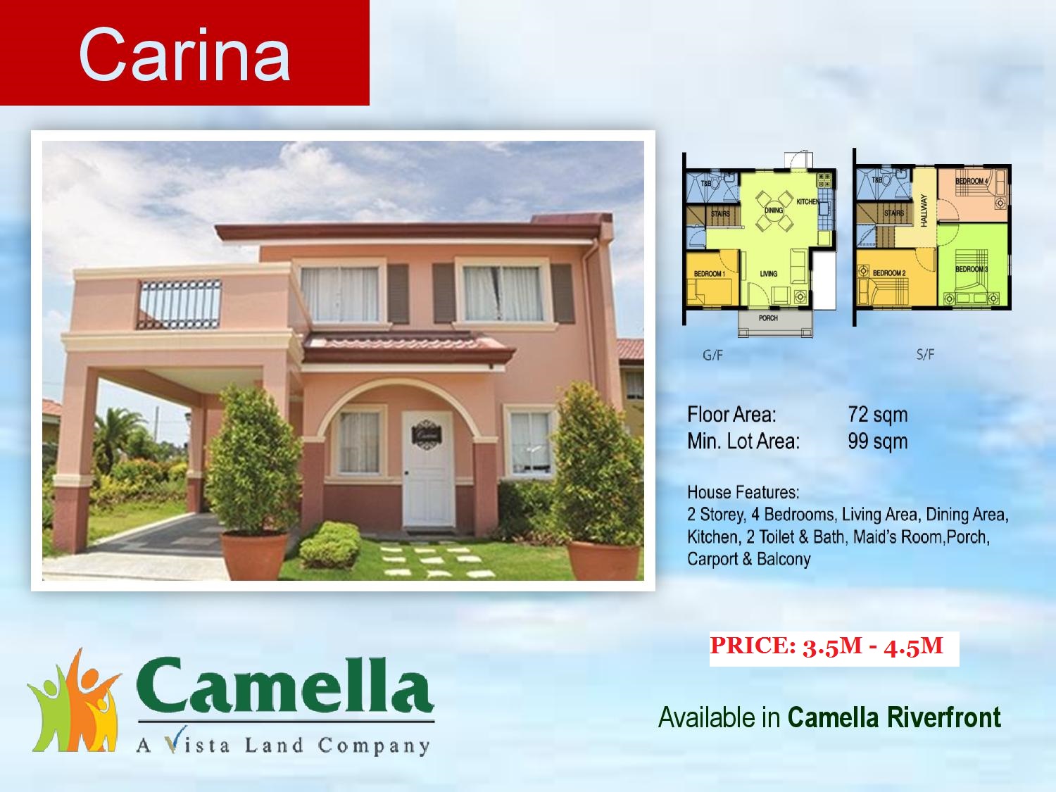 Camella Homes Riverfront Carina Model Pit-os Talamban Cebu City