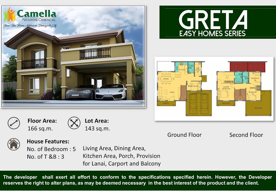 Camella Homes Dumaguete House For Sale GRETA Model