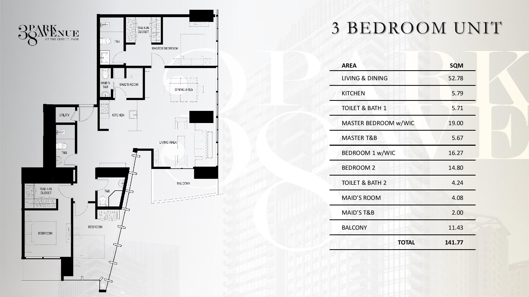 3br condo for sale