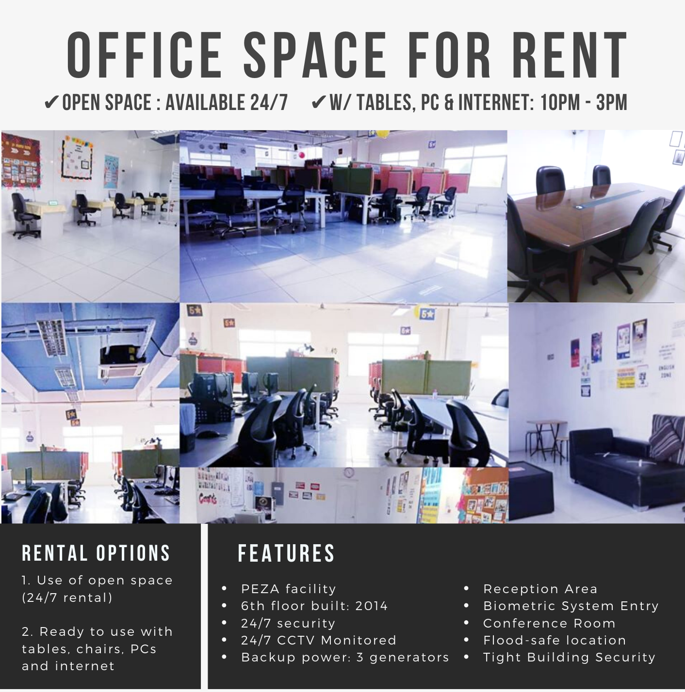 Seat Leasing or space for lease Gagfa IT Center Mabolo Cebu City