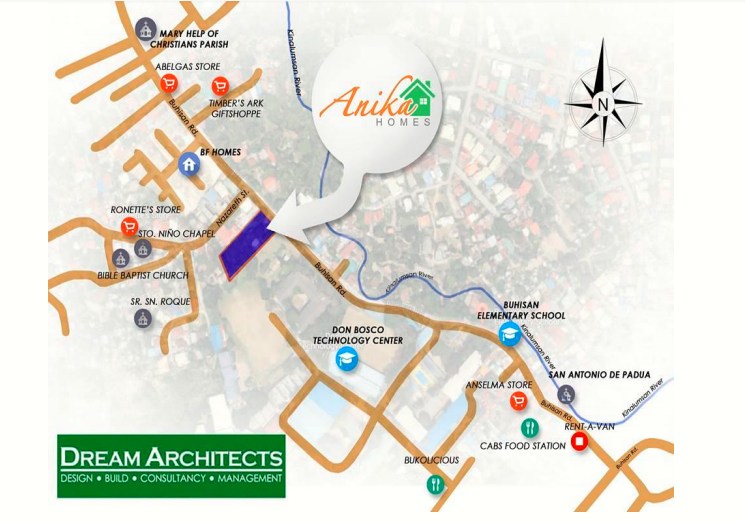 2 Anika Homes Buhisan Vicinity Map
