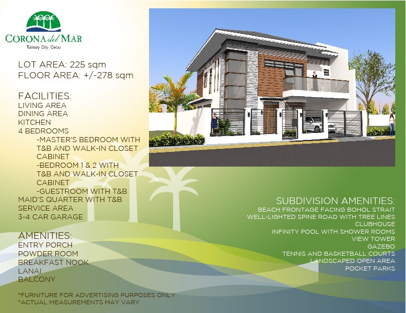 Corona Del Mar Brandnew House For Sale Talisay Cebu