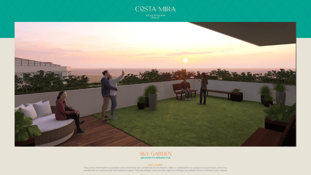 Costa Mira Beachtown Panglao Amenities sky garden