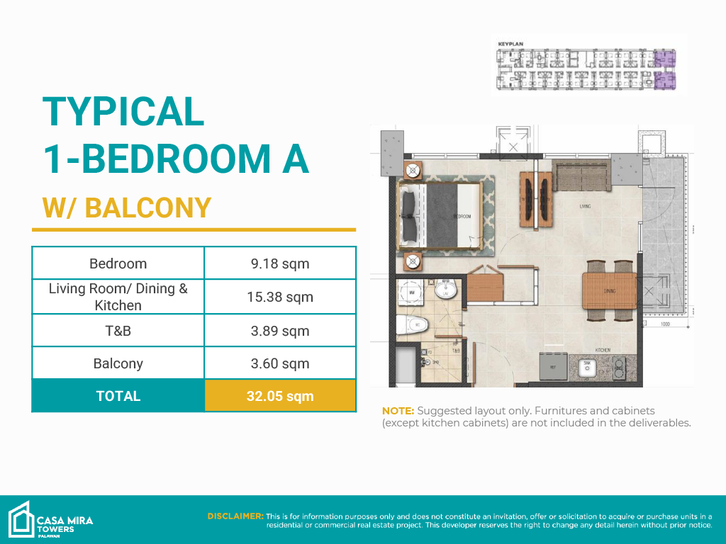 typical 1 bedroom unit A