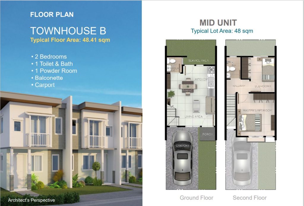 Townhouse B Mid Unit in Casa Mira Homes Dumaguete