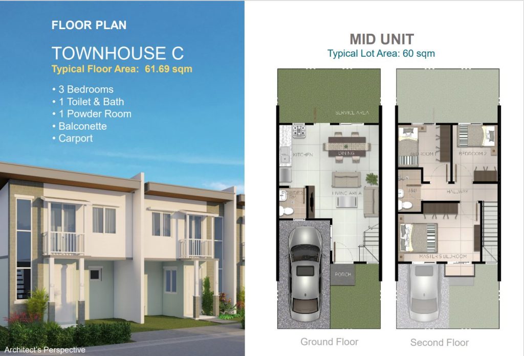 Townhouse C Mid Unit in Casa Mira Homes Dumaguete