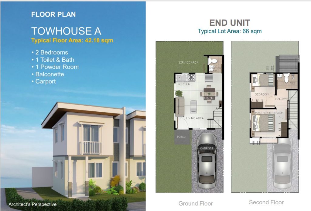 Townhouse A End Unit in Casa Mira Homes Dumaguete