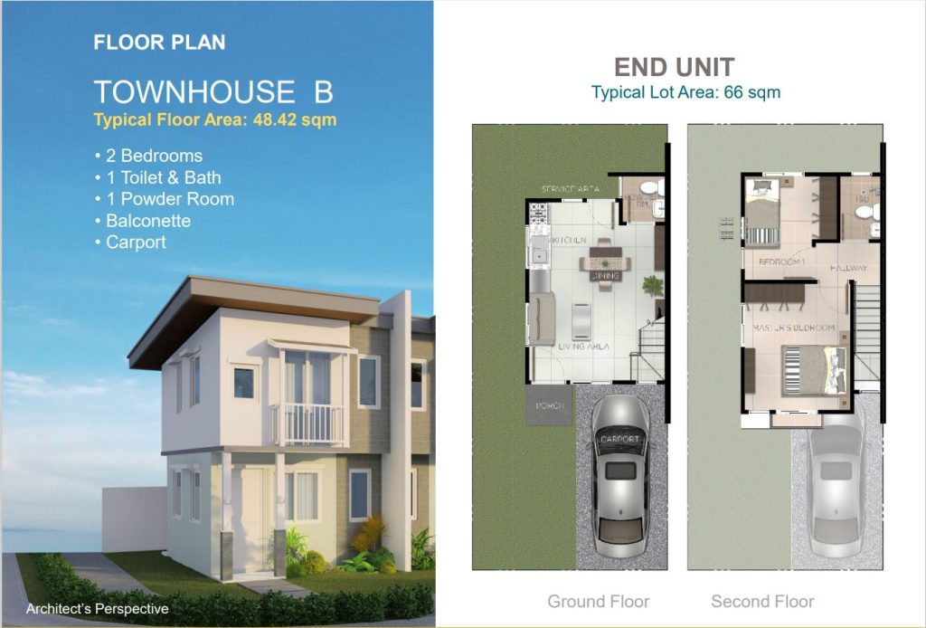 Townhouse B End Unit in Casa Mira Homes Dumaguete