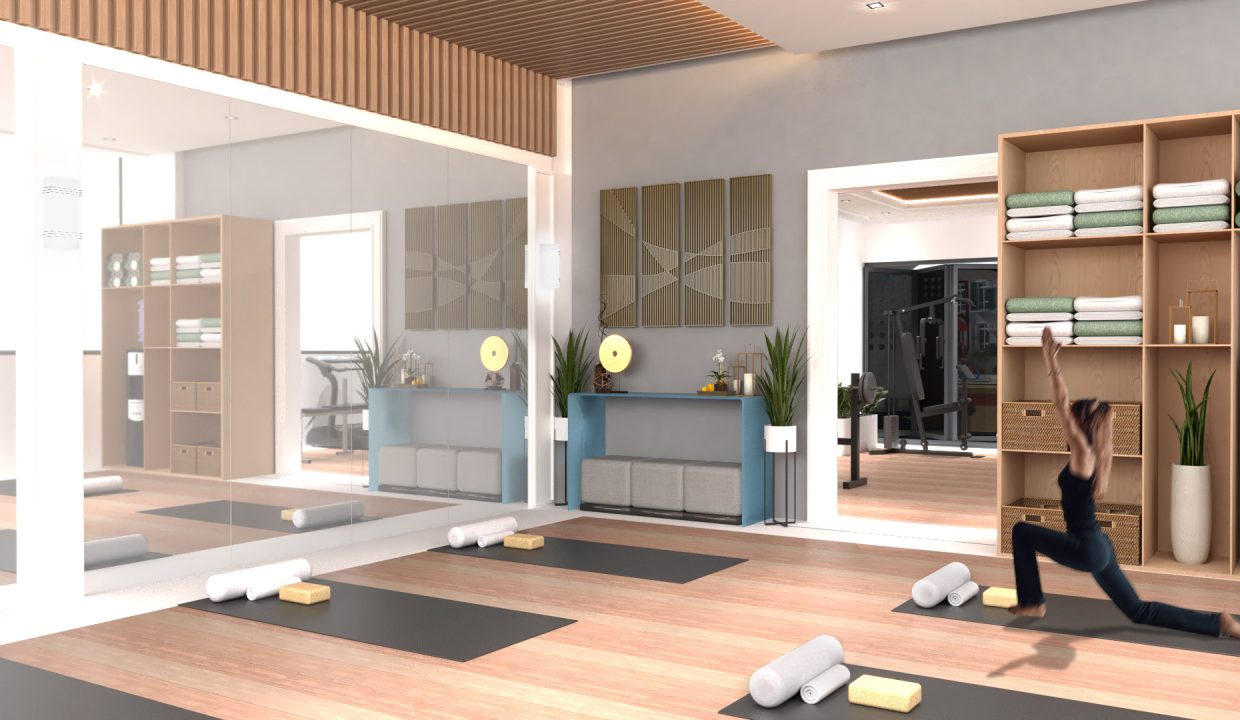 YOGA ROOM with people